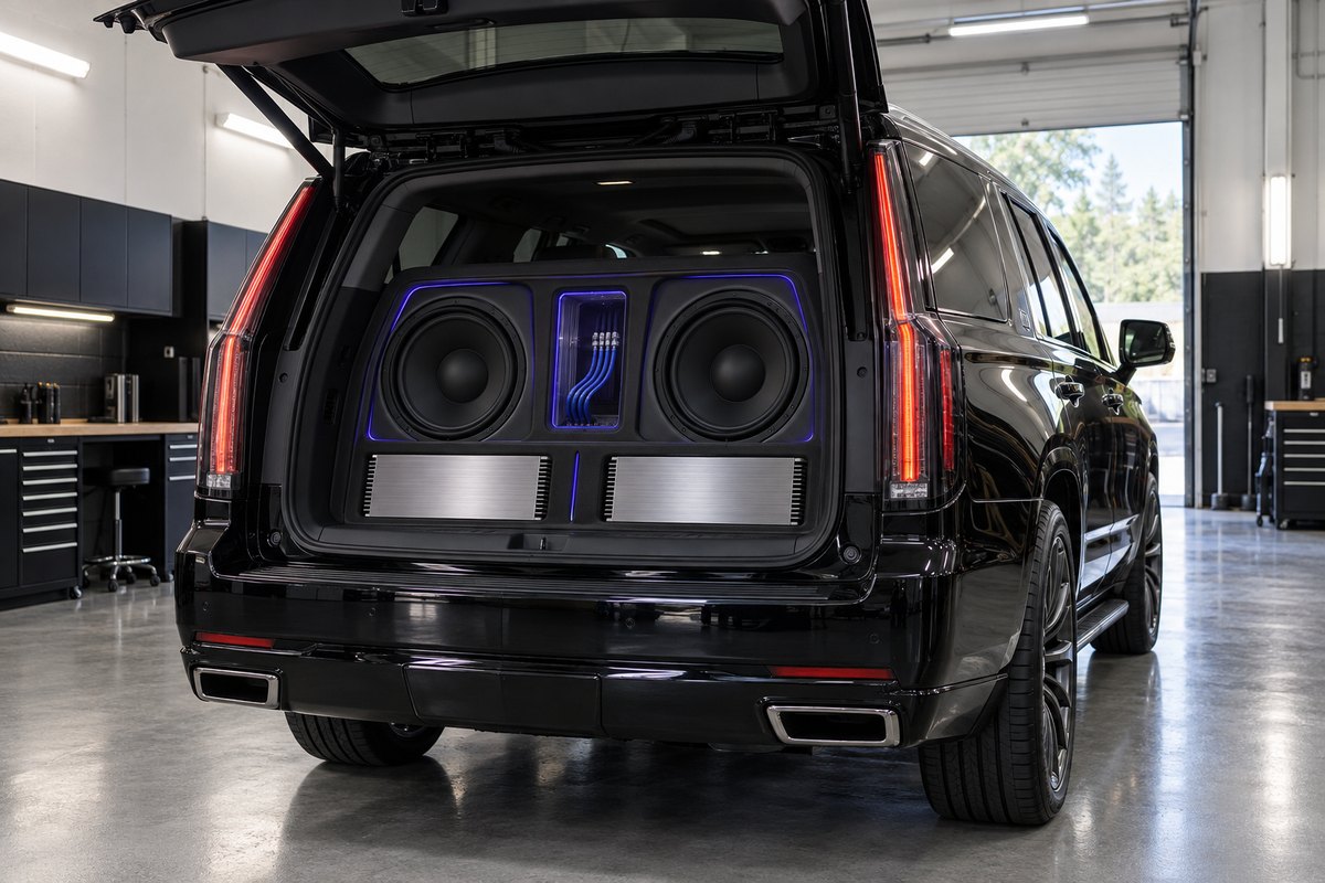 Custom Car Audio on a premium vehicle at Tunes-N-Tint, serving Durant, FL