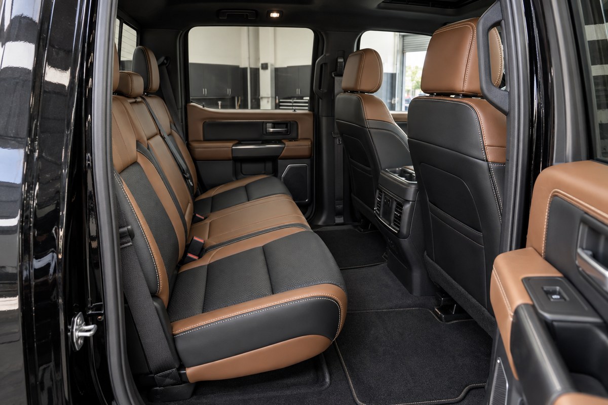 Katzkin Leather Interior on a premium vehicle at Tunes-N-Tint, serving Groveland, FL
