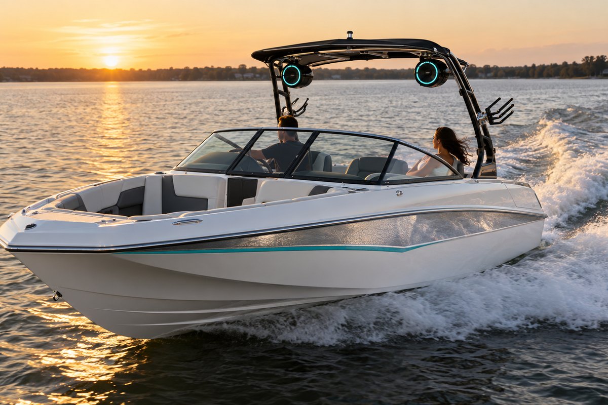 Marine Audio on a premium vehicle at Tunes-N-Tint, serving Lake Hamilton, FL