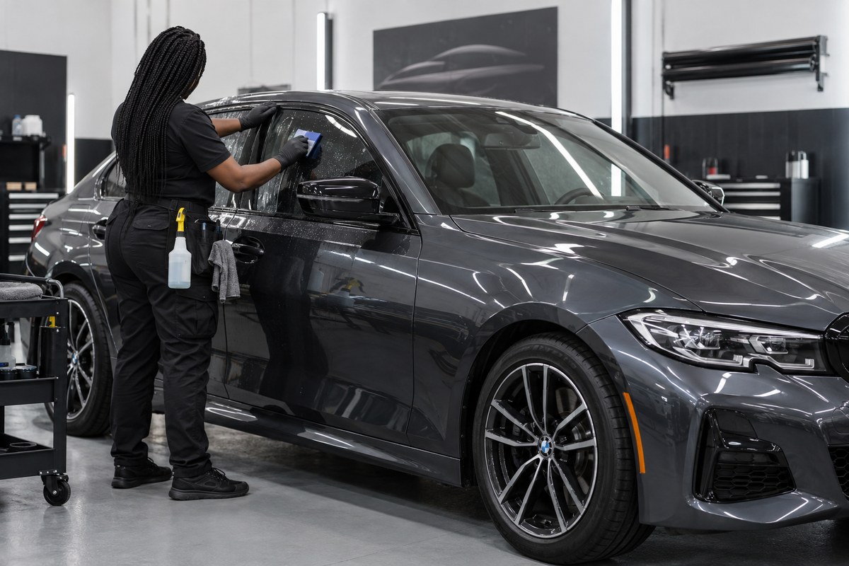 Ceramic Window Tint on a premium vehicle at Tunes-N-Tint, serving Ocoee, FL